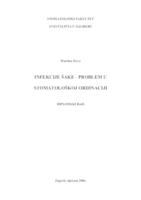 prikaz prve stranice dokumenta Infekcije šake - problem u stomatološkoj ordinaciji 