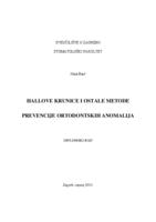 prikaz prve stranice dokumenta Hallove krunice i ostale metode prevencije ortodontskih anomalija