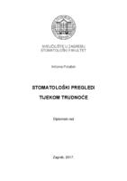 prikaz prve stranice dokumenta Stomatološki pregledi tijekom trudnoće