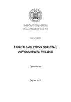 prikaz prve stranice dokumenta Principi skeletnog sidrišta u ortodontskoj terapiji