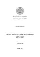 prikaz prve stranice dokumenta Međuzavisnost oralnog i općeg zdravlja