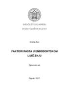 prikaz prve stranice dokumenta Faktori rasta u endodontskom liječenju