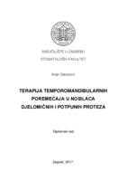 prikaz prve stranice dokumenta Terapija temporomandibularnih poremećaja u nosilaca djelomičnih i potpunih proteza