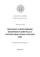 prikaz prve stranice dokumenta Mogućnost kliničke primjene induciranog plazma polja u postupku izbjeljivanja avitalnog zuba