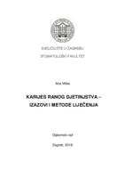 prikaz prve stranice dokumenta Karijes ranog djetinjstva - izazovi i metode liječenja