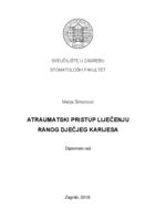 prikaz prve stranice dokumenta Atraumatski pristup liječenju ranog dječjeg karijesa