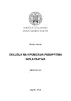 prikaz prve stranice dokumenta Okluzija na krunicama poduprtima implantatima