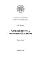 prikaz prve stranice dokumenta Planiranje mostova u fiksnoprotetskoj terapiji