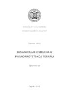 prikaz prve stranice dokumenta Dizajniranje osmijeha u fiksnoprotetskoj terapiji