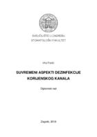 prikaz prve stranice dokumenta Suvremeni apsekti dezinfekcije korijenskog kanala