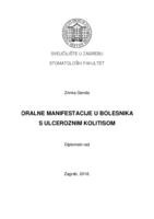 prikaz prve stranice dokumenta Oralne manifestacije u bolesnika s ulceroznim kolitisom