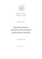 prikaz prve stranice dokumenta Individualizirana, pacijentu prilagođena  parodontna terapija