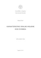 prikaz prve stranice dokumenta Karakteristike oralne higijene kod ovisnika