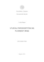 prikaz prve stranice dokumenta Utjecaj parodontitisa na plodnost žena