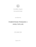 prikaz prve stranice dokumenta Pigmentirane promjene u usnoj supljini