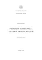 prikaz prve stranice dokumenta Protetska rehabilitacija pacijenata s parodontitisom