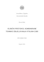 prikaz prve stranice dokumenta Klinički protokol kombinirane tehnike izbjeljivanja vitalnih zuba