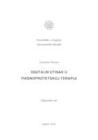 prikaz prve stranice dokumenta Digitalni otisak u fiksnoprotetskoj terapiji