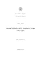 prikaz prve stranice dokumenta Odontogene ciste-dijagnostika i liječenje