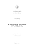 prikaz prve stranice dokumenta Kompjutorski navođena implantologija