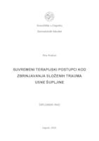 prikaz prve stranice dokumenta Suvremeni  terapijski postupci kod zbrinjavanja složenih trauma usne šupljine