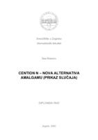 prikaz prve stranice dokumenta Cention N - nova alternativa amalgamu (prikaz slučaja)