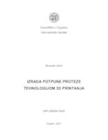 prikaz prve stranice dokumenta Izrada potpune proteze tehnologijom 3D printanja