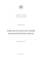 prikaz prve stranice dokumenta Komplikacije protetski vođene implantoprotetske terapije