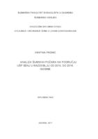 prikaz prve stranice dokumenta Analiza šumskih požara na području UŠP Senj u razdoblju od 2010. do 2016. godine