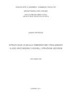 prikaz prve stranice dokumenta Istraživanje utjecaja temperature i prolaznosti vlage kroz madrac s bonell opružnom jezgrom