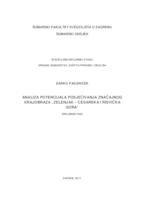 prikaz prve stranice dokumenta Analiza potencijala posjećivanja značajnog krajobraza Zelenjak - Risvička i Cesarska gora