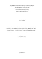 prikaz prve stranice dokumenta Uloga FSC Chain of Custody certifikacije na uspješnost poslovanja u drvnoj industriji