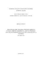 prikaz prve stranice dokumenta Analiza duljine trajanja preddiplomskog studija Urbano šumarstvo, zaštita prirode i okoliša na Šumarskom fakultetu Sveučilišta u Zagrebu