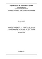 prikaz prve stranice dokumenta Mjere zaštite šuma na području šumarije Zadar u razdoblju od 2005 do 2014 godine