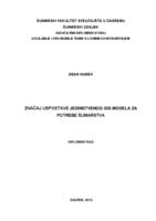 prikaz prve stranice dokumenta Značaj uspostave jedinstvenoga GIS modela  za potrebe šumarstva