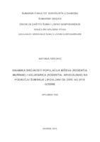 prikaz prve stranice dokumenta Dinamika brojnosti populacija miševa (Rodentia: Murinae) i voluharica (Rodentia: Arvicolinae) na području šumarije Lipovljani od 2009. do 2018. godine