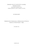 prikaz prve stranice dokumenta Primjena novih tehnologija u zbrinjavanju otpada na području općine Prozor-Rama