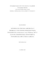 prikaz prve stranice dokumenta Optimizacija metoda sortiranja i prebrojavanje jedinki mediteranskog potkornjaka (Orthotomicus erosus Wollaston, 1857). ulovima feromonskog monitoringa Hrvatskog Jadrana