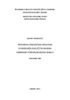 prikaz prve stranice dokumenta Primjena utekućenog drva kao otvrđivača različitih smjesa karbamid-formaldehidnih smola