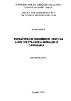 prikaz prve stranice dokumenta Istraživanje udobnosti jastuka s poliuretanskim spiralnim oprugama