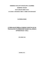prikaz prve stranice dokumenta Utvrđivanje širenja šumske vegetacije na travnjačke površine metodama daljinskih istraživanja i GIS-a