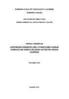 prikaz prve stranice dokumenta Usporedba dendroflore u parkovima Gornje Dubrave, na osnovi Zelenog katastra Grada Zagreba
