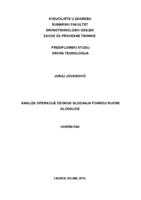 prikaz prve stranice dokumenta Analiza operacije čeonog glodanja pomoću ručne glodalice