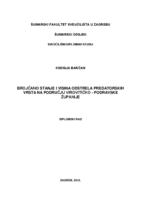 prikaz prve stranice dokumenta Brojčano stanje i visina odstrela predatorskih vrsta na području Virovitičko - podravske županije