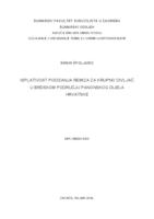 prikaz prve stranice dokumenta Isplativost podizanja remiza za krupnu divljač u brdskom području panonskog dijela Hrvatske