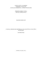 prikaz prve stranice dokumenta Utjecaj građevnih materijala na akustičku kvalitetu interijera Influence of the building material to indoor acoustic quality