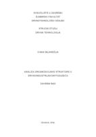prikaz prve stranice dokumenta Analiza organizacijske strukture u drvnoindustrijskom poduzeću