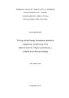 prikaz prve stranice dokumenta Prilog istraživanju promjene gustoće cijepanog ogrjevnog drva obične bukve (Fagus sylvatica L.) uslijed prirodnog sušenja