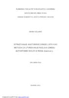 prikaz prve stranice dokumenta Istraživanje anatomske građe lista kao metoda za utvrđivanje razlika između autohtonih svojti iz roda Quercus L.