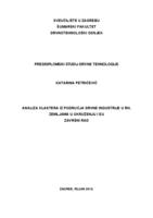 prikaz prve stranice dokumenta Analiza klasteraiz područja drvne industrije u RH, zemljama u okruženju i EU Analysis of clusters in Croatian wood industry, sorounding countires and EU countries)